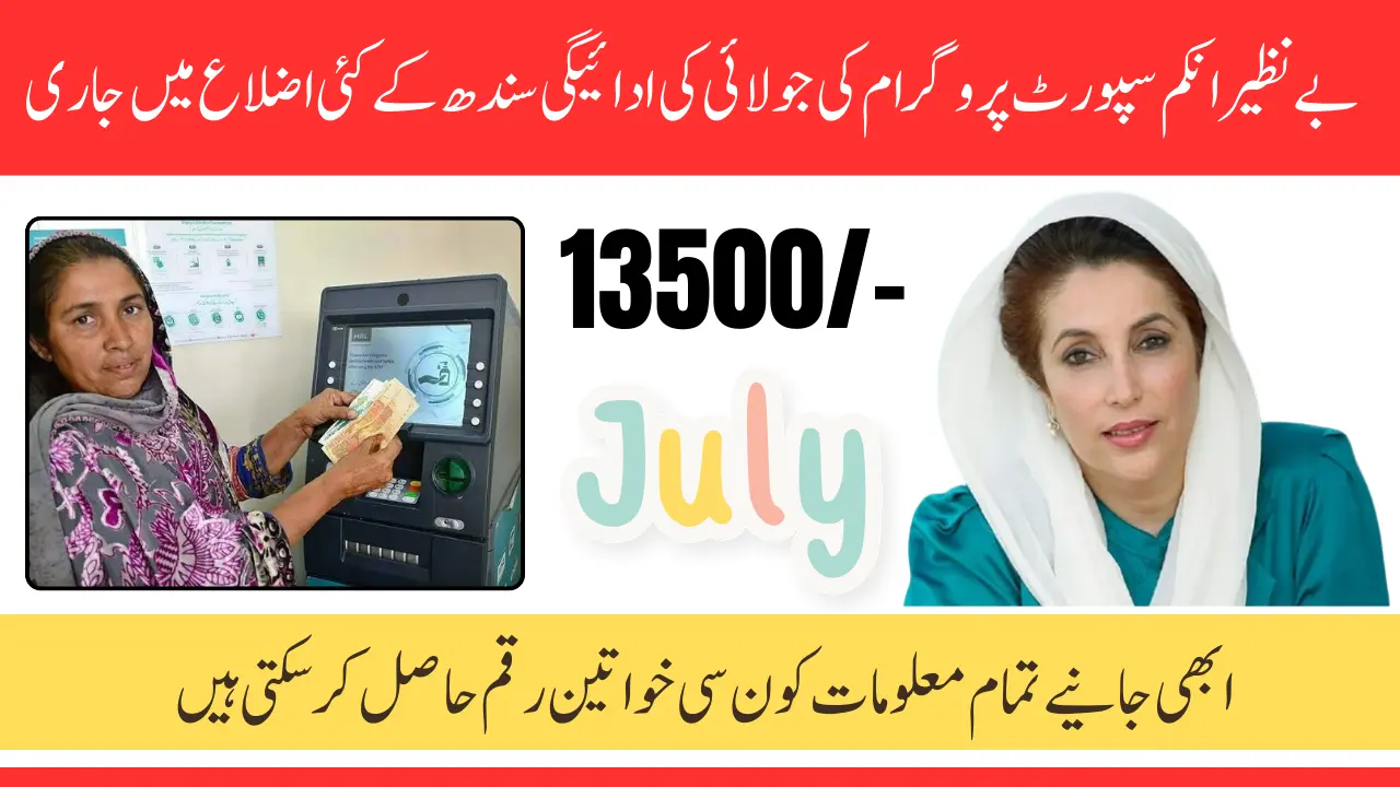Sindh Districts July 2025 BISP Payment - Complete Guide to Check Status 