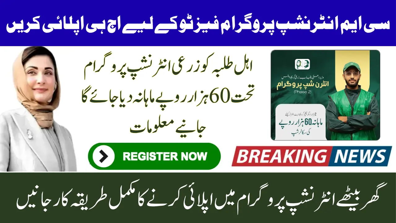 CM Punjab Internship Program Phase 2 Online Registration – Full Details with Benefits