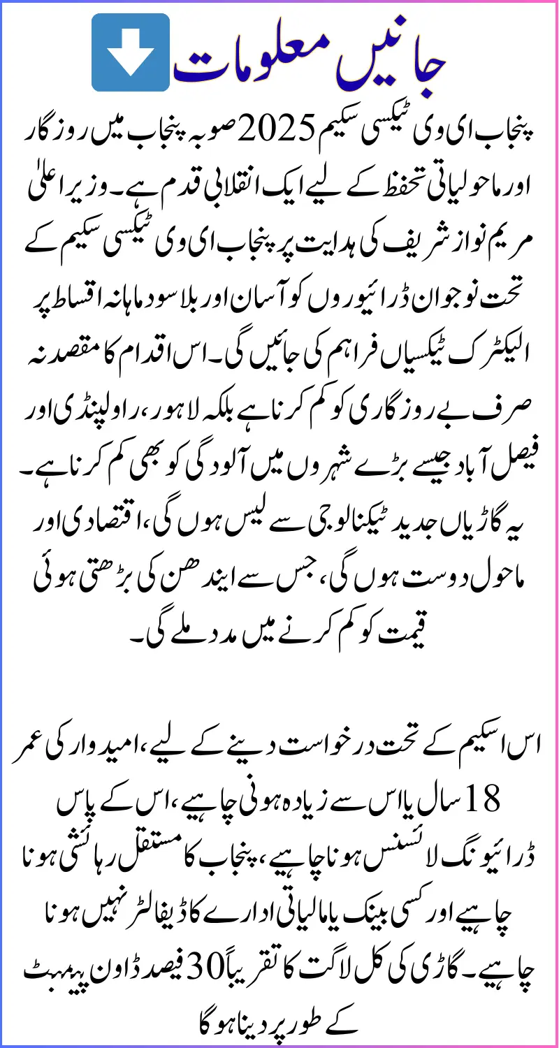 Punjab EV Taxi Scheme