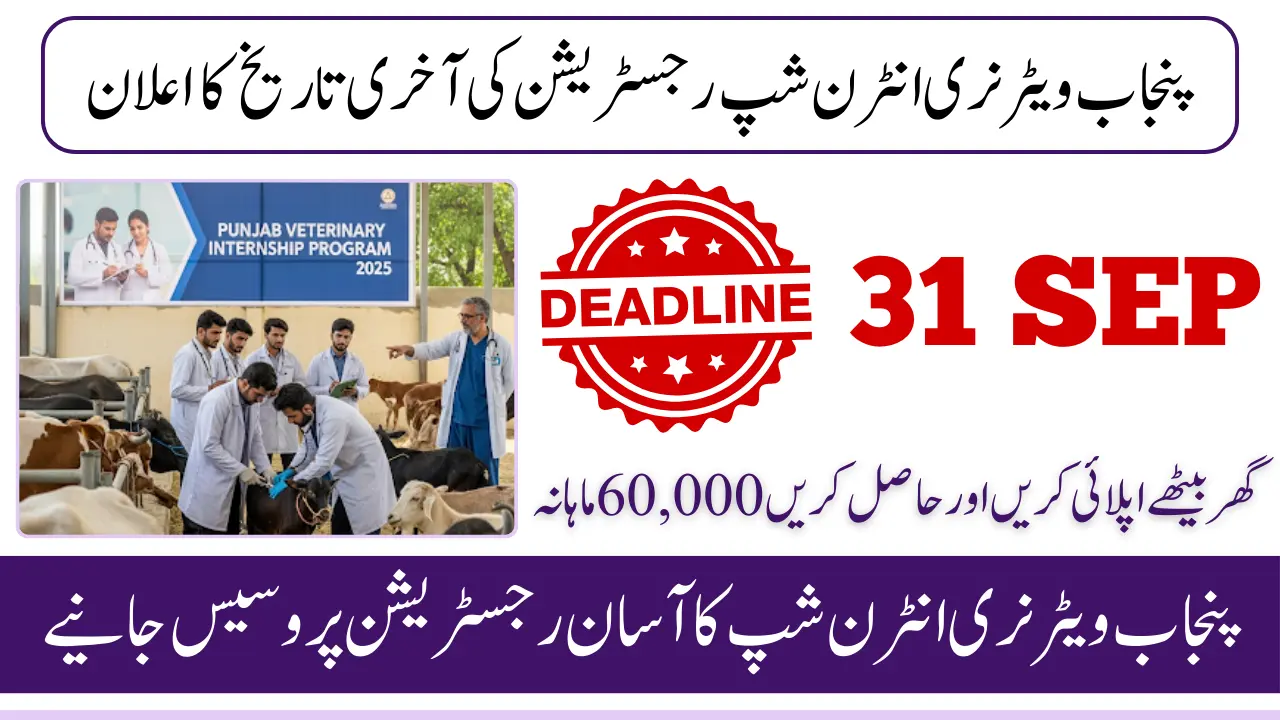 Punjab Veterinary Internship Program Registration Deadline Announced - Full Details 