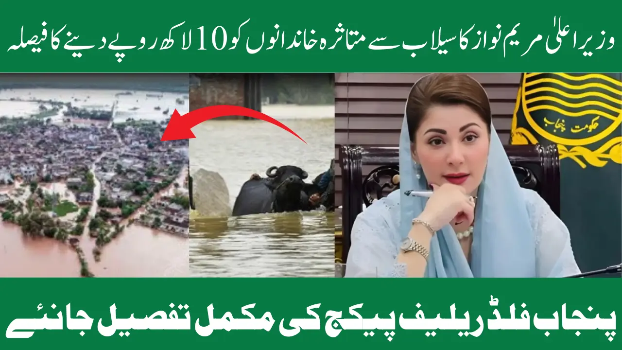 CM Maryam Nawaz Announces Punjab Flood Relief Package – Full Guide for Affected Families