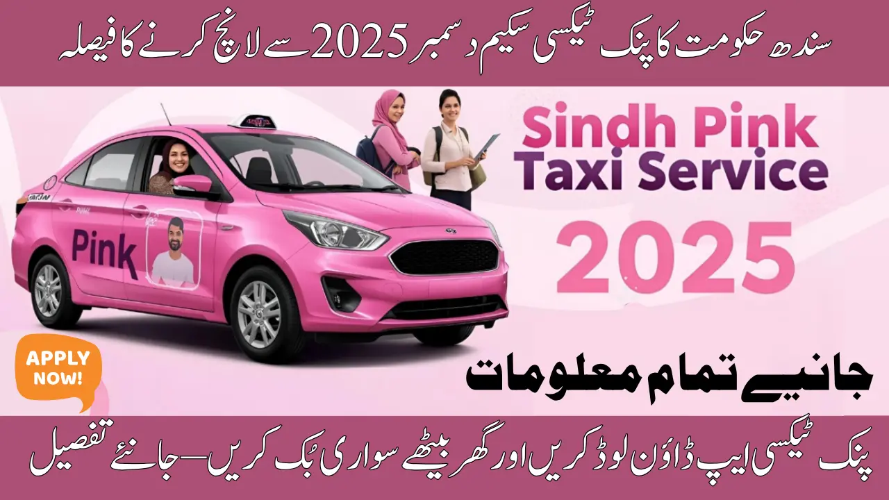 Pink Taxi Scheme Sindh – Official Launch Date and Key Details for 2025